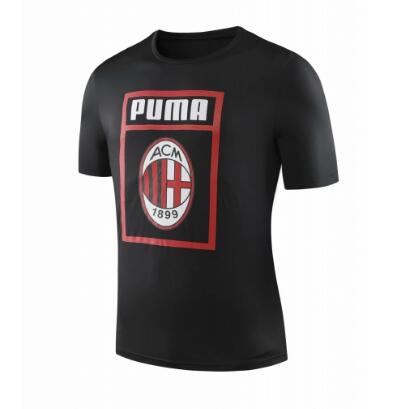 2019-2020 maillots de football d'entraînement AC Milan noirs